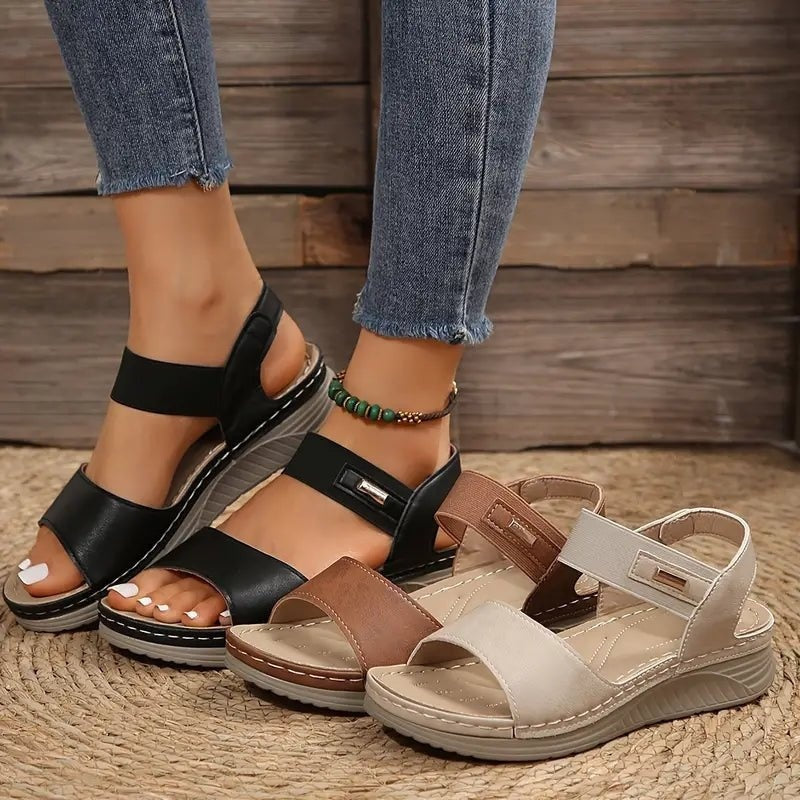 Beatriz | Sandalias Planas de Confort Mujer Tiras Ajustables