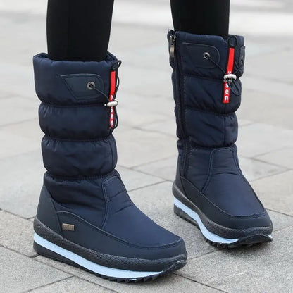 Uxía | Botas Impermeables de Nieve Mujer Acolchadas Suela Plana