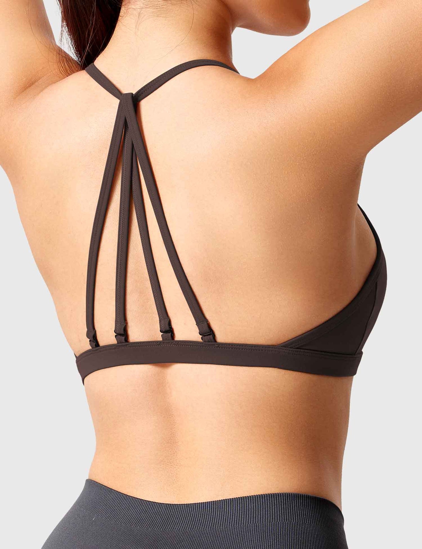 Top Deportivo Tirantes Finos Espalda Cruzada Naranja